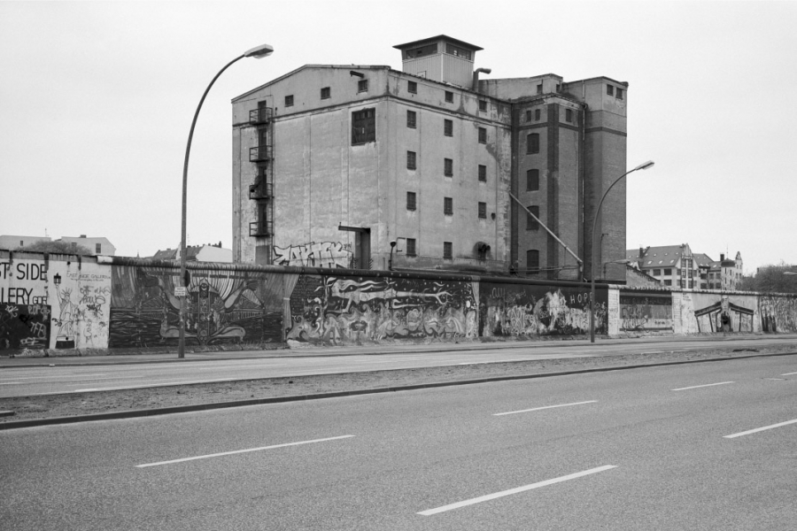 Historisches Foto der East Side Gallery